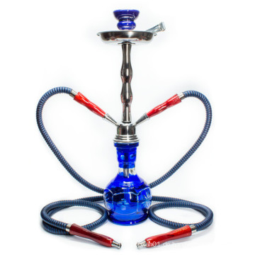 Hersteller Hookah Smoking Diamond Cut 2 Schlauch Blue Grande (ES-HK-077)